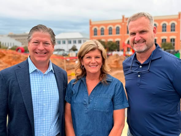 LBA Hospitality and 3H Group Hotels representatives at the Tempo by Hilton Pensacola groundbreaking